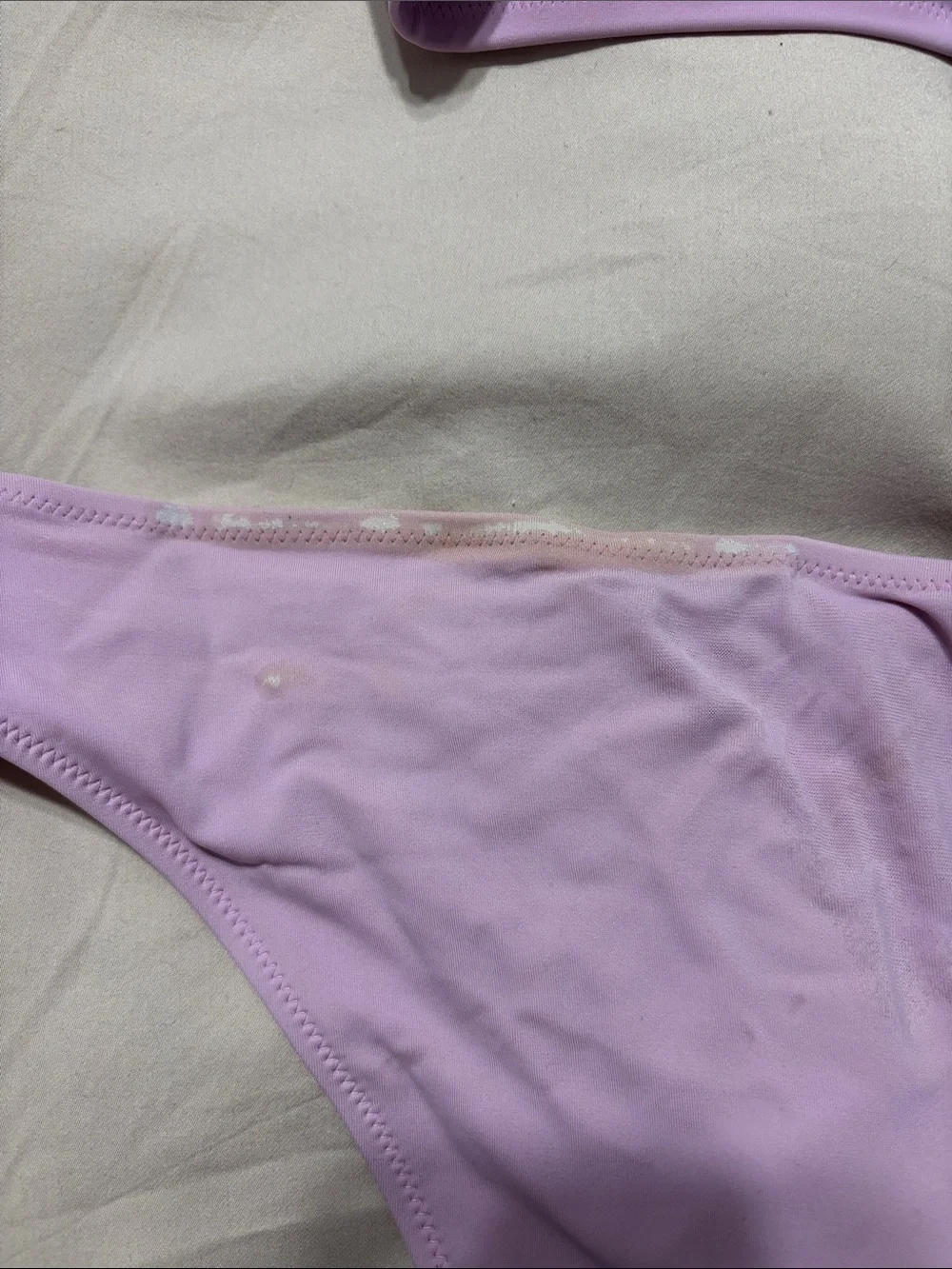 Shade & Shore Lilac Tie-Front Bikini Set